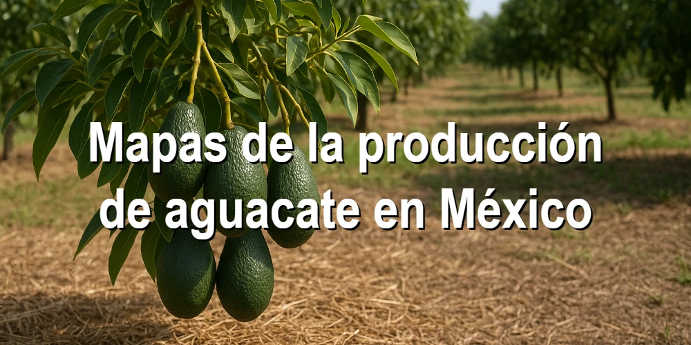 Mapas de la producción de aguacate en México
