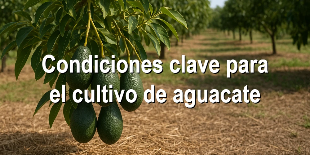 Condiciones clave para el cultivo de aguacate